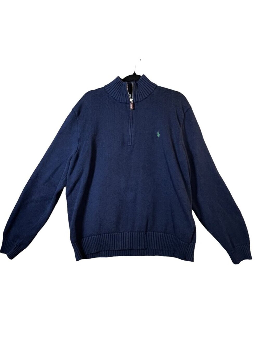 Vintage Polo Ralph Lauren Mens Sweater Pullover XXL Blue Long Sleeve Solid